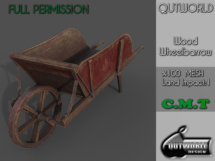 .::QUTWORLD Wood Wheelbarrow::.FP