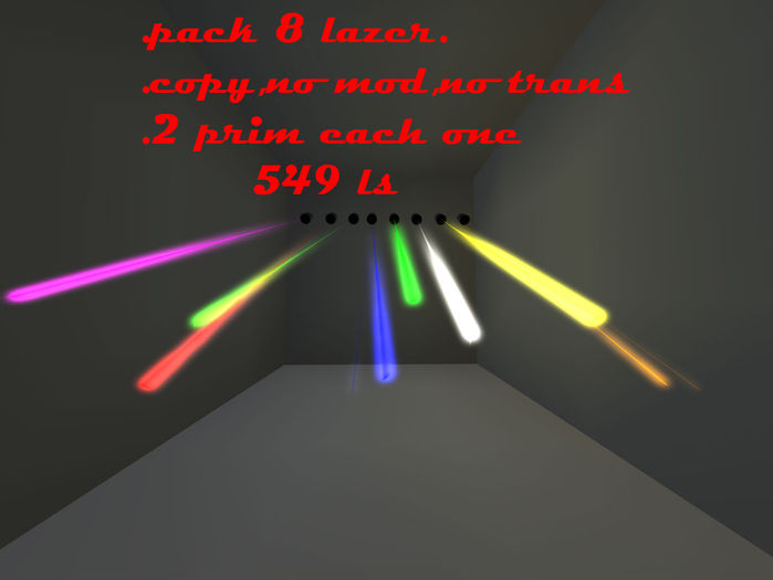 Pack 8 Lazer (box)