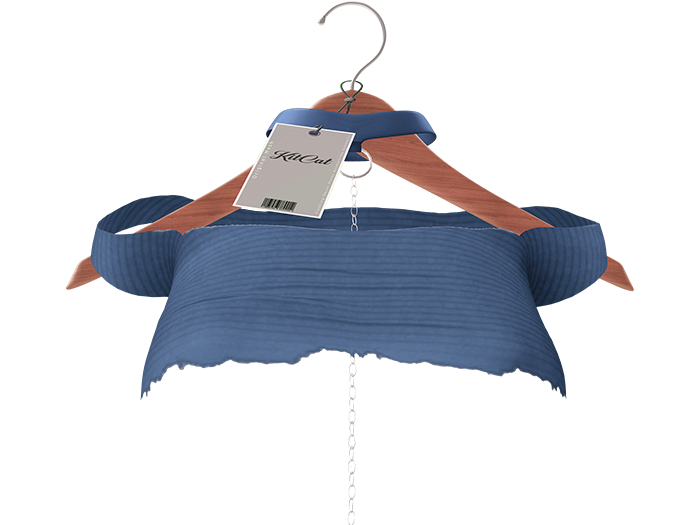 KitCat - Torn Top (Navy)