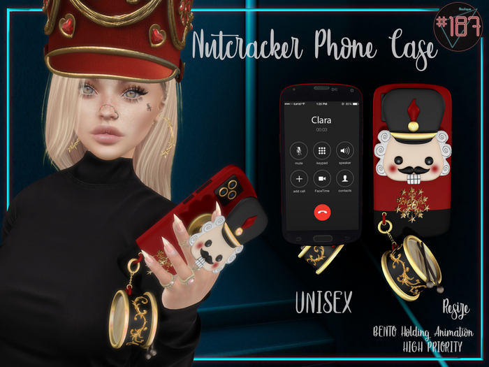 #187# Nutcracker Phone Case *Holding*
