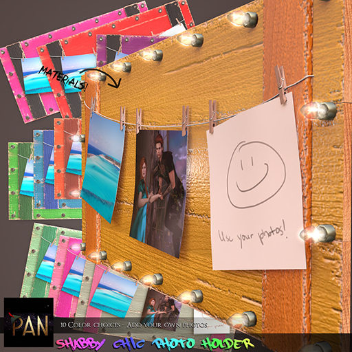 *PAN* Shabby Chic Photo Holder *FATPACK*  (Unpack HUD)