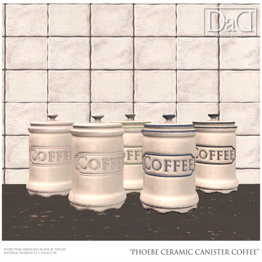 DaD - Phoebe Ceramic Canister Coffee