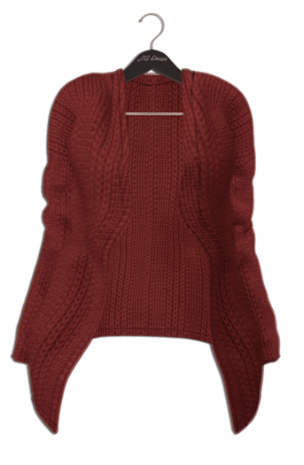 KitCat - Cozy Cardigan (Red)