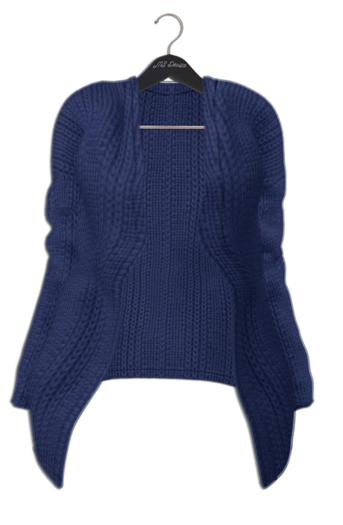 KitCat - Cozy Cardigan (Blue)