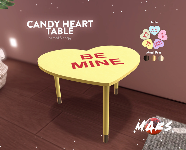 .Mars. - Candy Heart Table