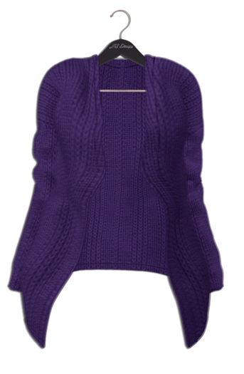 KitCat - Cozy Cardigan (Purple)
