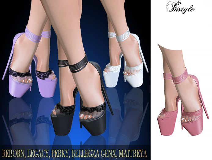 IPROMO!!InStyle -HEELS Lera Lace Pink
