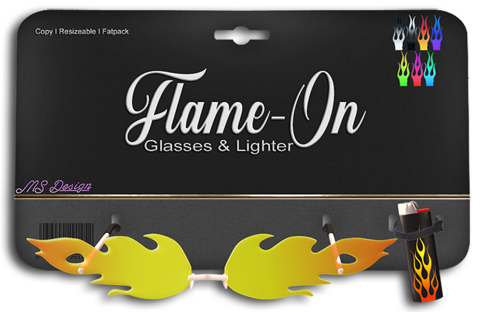 :: MS Design :: Flame-On Glasses & Lighter