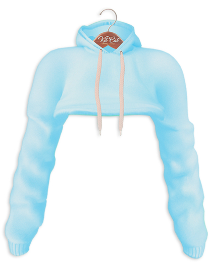 KitCat - Crush Crop Hoodie Sky