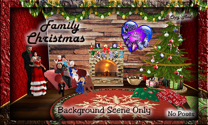 GP&D/P&A - Family Christmas - Scene ONLY