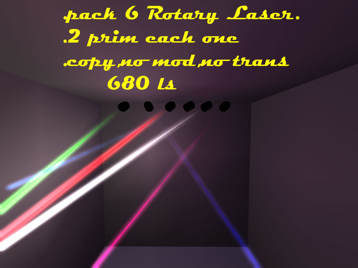 Pack 6 Rotary Laser (box)