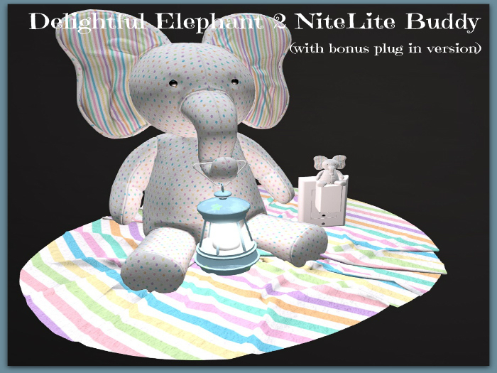 Delightful Elephant 2 NiteLite Buddy