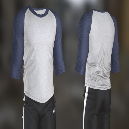 LTD - Baseball Tee - White/Blue - Legacy - WEAR ME