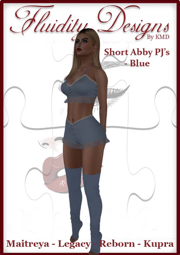 KMD Shorts Abby PJ's Blue