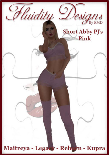 KMD Shorts Abby PJ's Pink
