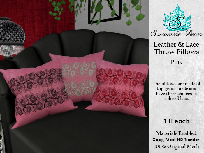 {SD} Leather & Lace - Pink