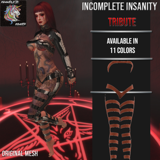Incomplete Insanity - Tribute Top and Pants  - Orange