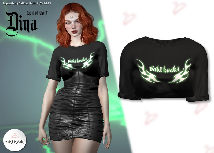 black VAKI KVAKI Top ~Dina~