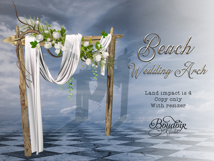Boudoir-Beach Wedding Arch