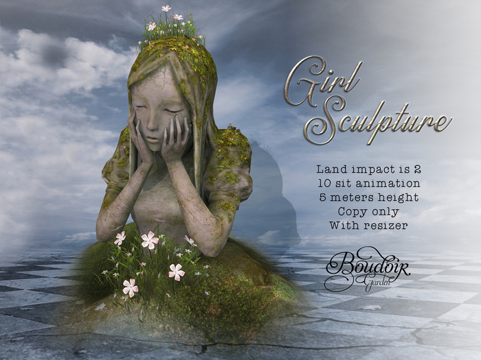 Boudoir Garden-Girl Sculpture