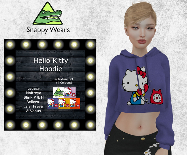 Snappy \\ Hello Kitty Ladies Hoodie