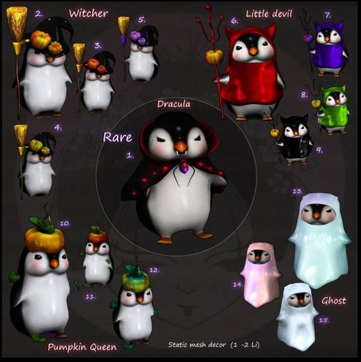 5.Yokai - Boo! Penguins - Witcher (lilac)