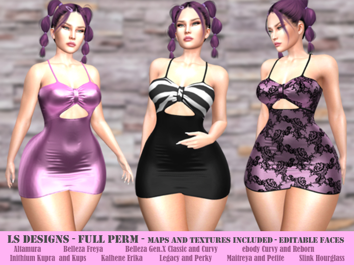 [LS] - DRESS 0027 - FULL PERM - 30% OFF