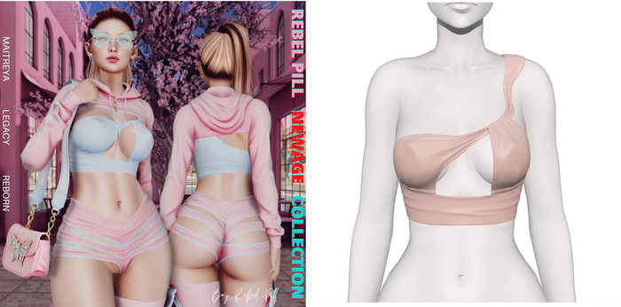Rebelpill - NewAge Collection Top Nude