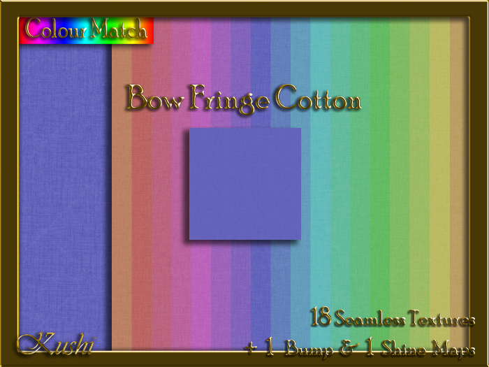 Bow Fringe Cotton Solid Seamless Texture Pack