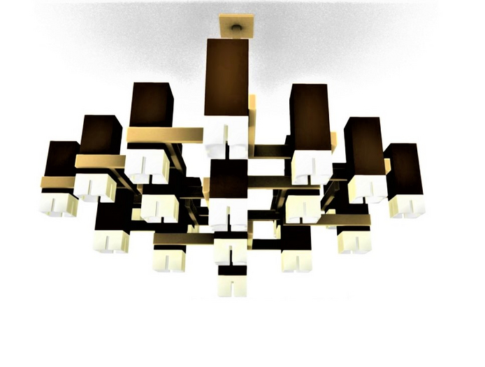 -David Heather-Cubic Chandelier