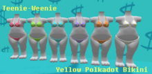 [boxed] Puchimono Bikini MOD - Yellow polkadot bikini