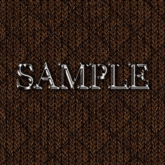 Zoy Texture [ Diamond Knitting 03 ] Seamless - Dark Brown