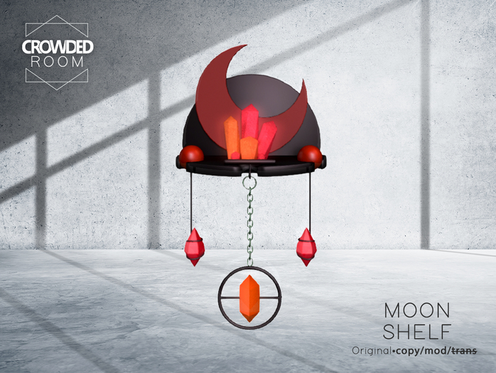 Crowded Room - Spellbound Moon Shelf - Red
