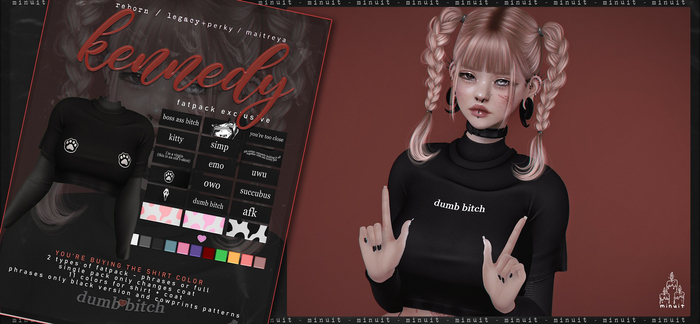 {minuit} Kennedy Shirt [PHRASES]