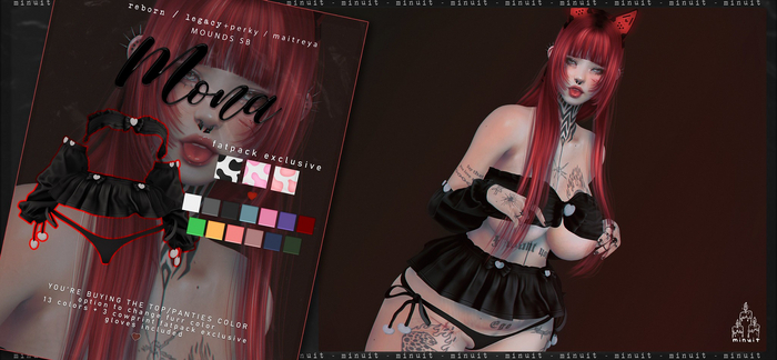 {minuit} Mona Set [Red]