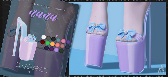 {minuit} Nana Heels [Salmon]