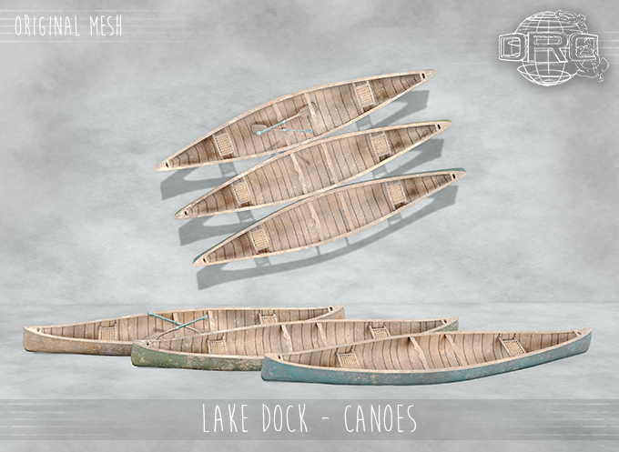 -DRD- Lake Dock- Canoes
