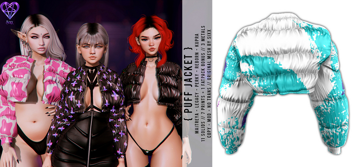 - sixx - Puff Jacket - Jazz