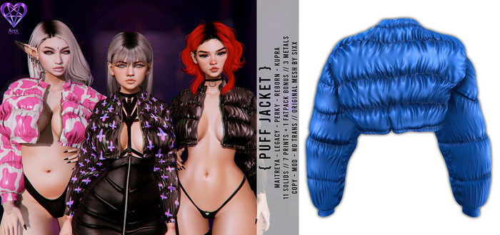 - sixx - Puff Jacket - Blue