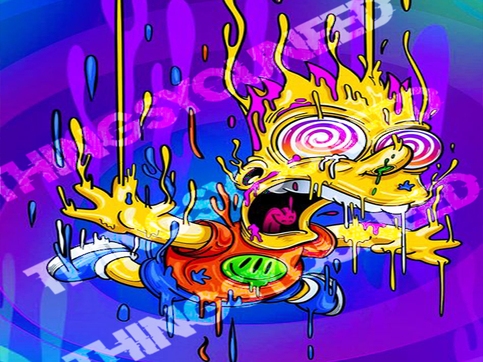 Bart Trippy Tapestry