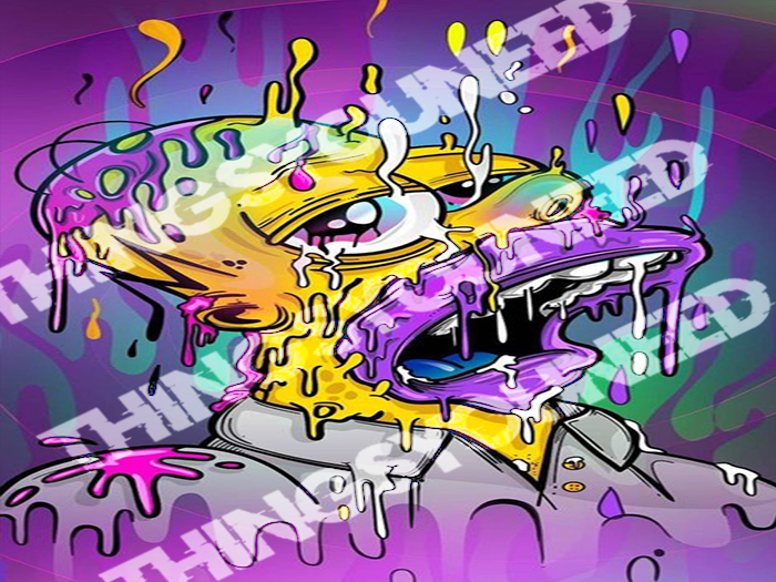 Homer  Trippy Tapestry