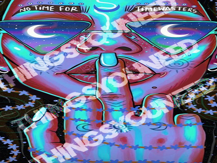 Time Waster  Trippy Tapestry