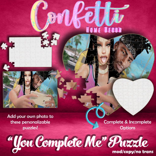 Confetti - "You Complete Me" Puzzle (Fatpack)