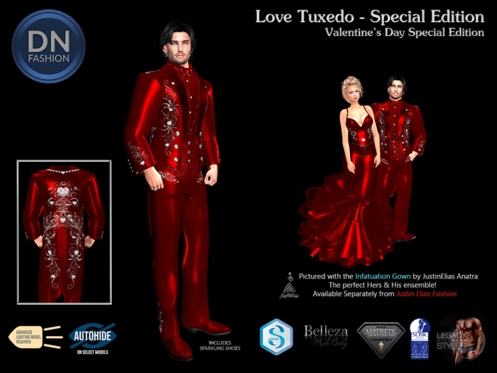 Second Life Marketplace - [DN] JEFDN Love Tuxedo VALENTINE'S DAY ...