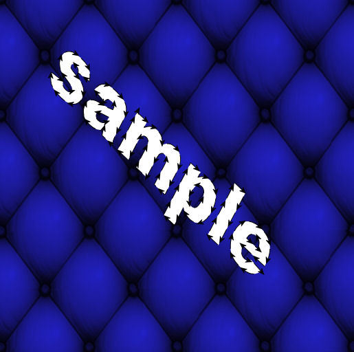 blue button Leather seamless