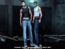 #Klubb "Lucas" Tank, Jeans, Boxers & Belt [MEGAPACK]