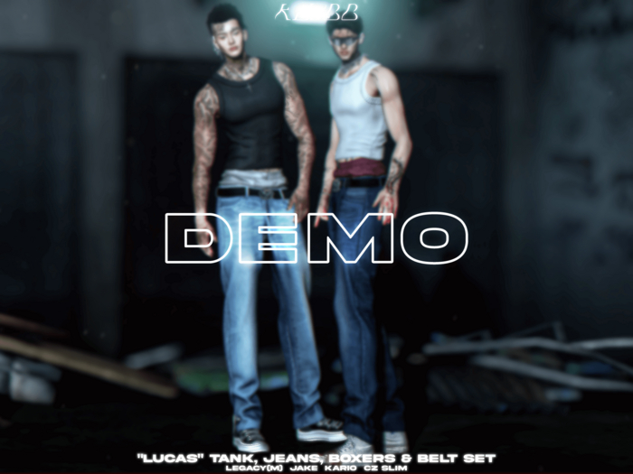 #Klubb "Lucas" Tank, Jeans, Boxers & Belt [DEMO]