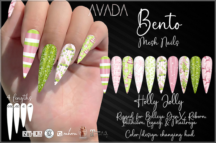 Avada Bento Nails (S) - Holly Jolly
