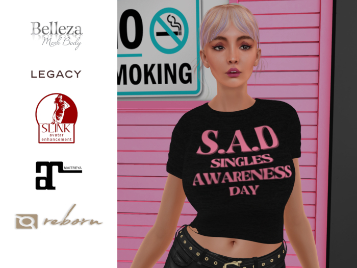 Anti-Valentines Special Price Singles Awareness Day Belly Tee 