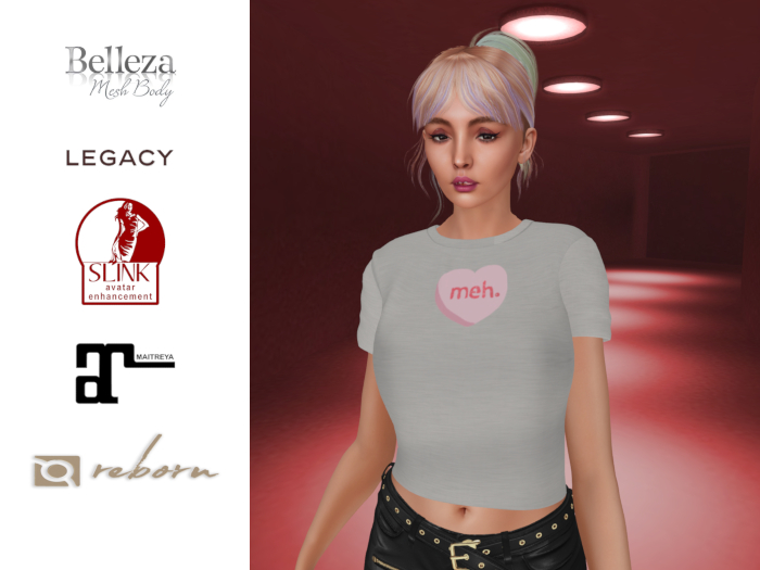 Anti-Valentines Special Price Meh Heart Belly Tee 